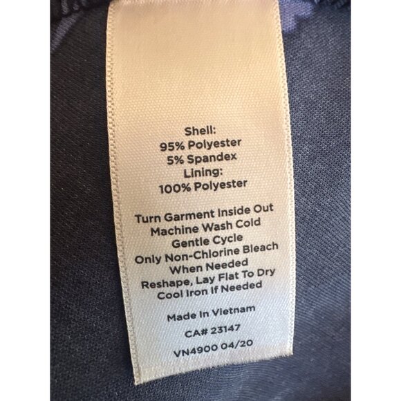 Talbots Womens Floral Knot Waist Dress Size 16 Polyester Spandex Blend - Picture 5 of 6